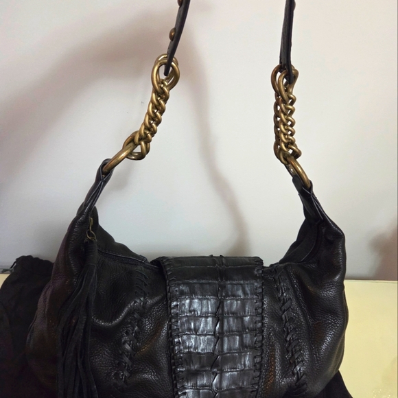 Carlos Falchi Handbags - Vintage Carlos FALCHI alligator Flap Hobo